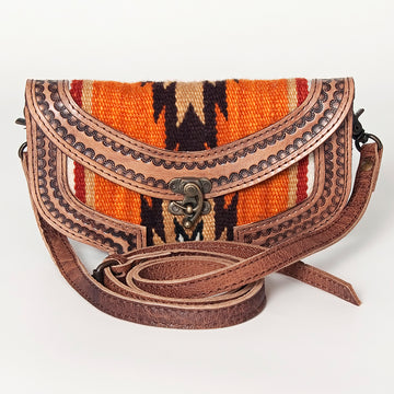 American Darling Cross Body Saddle Blanket Genuine Leather Western Women Bag Handbag Purse | Crossbody for Cute